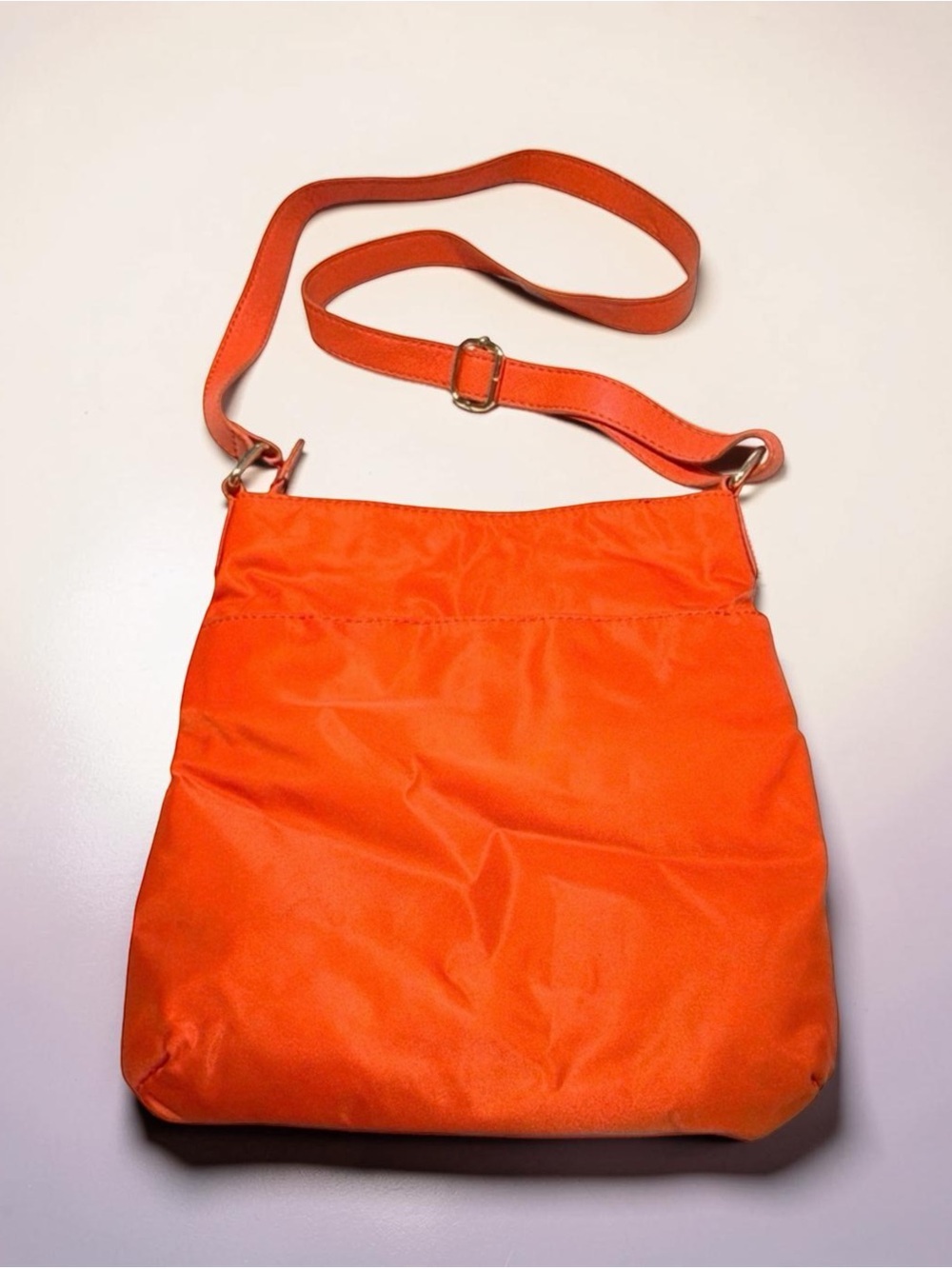 Co-Lab by Christopher Kon Nylon Crossbody Bag Orange Lightweight Travel Purse - Picture 10 of 12